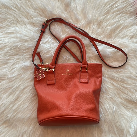 Nanette Lepore Handbags - Nanette Lepore Orange Crossbody Bucket Purse